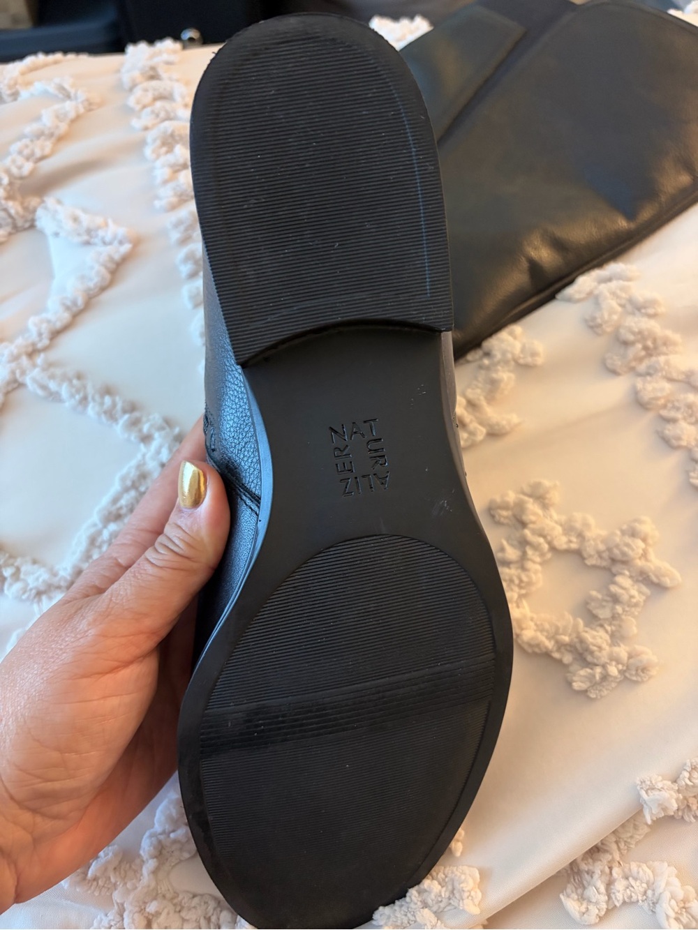 Naturalizer Black Over-the-Knee Leather Boots with Buckle. Worn once - Picture 5 of 7